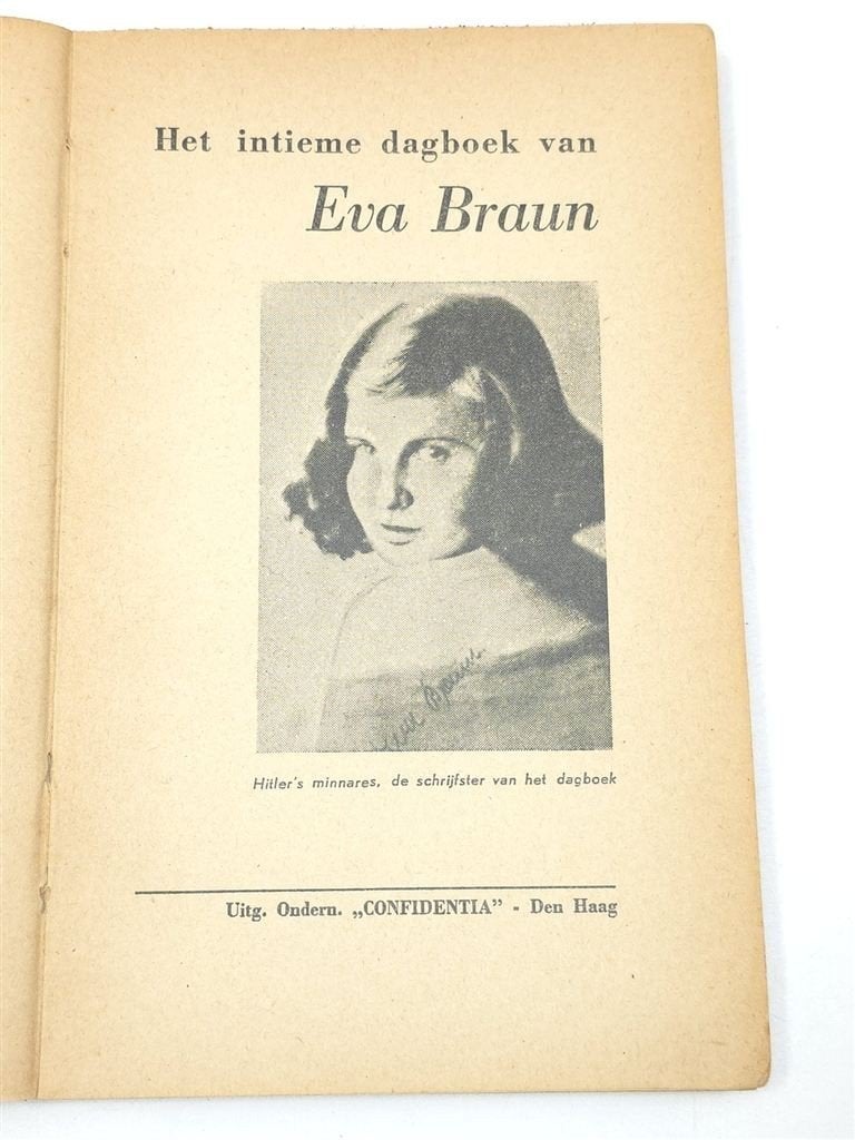 Het Intieme Dagboek van Eva Braun — Hitler en de Top 1949, Boeken, Ophalen of Verzenden, Tweede Wereldoorlog, Gelezen, Overige onderwerpen