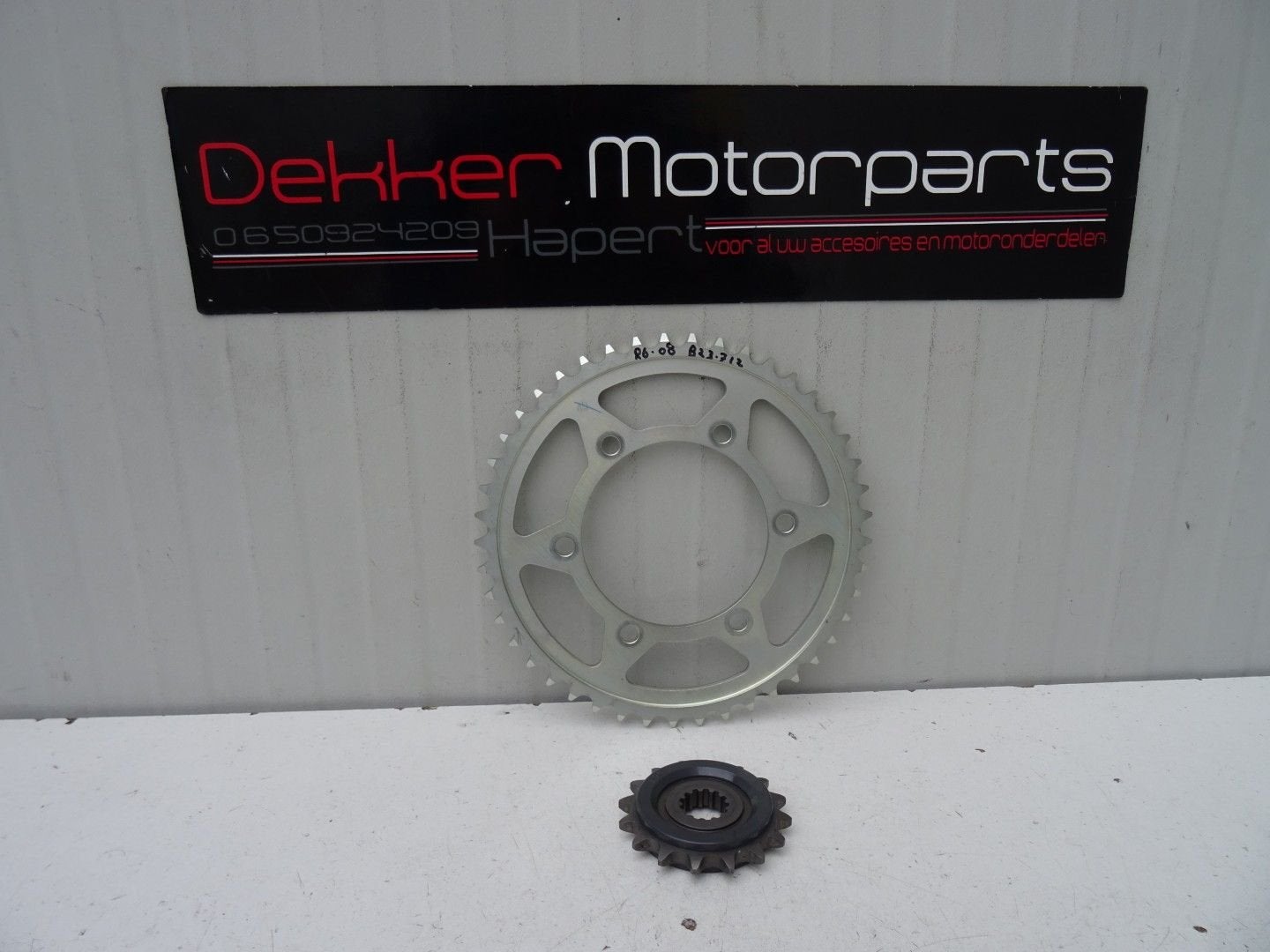 Origineel Voor Achter Tandwiel Yamaha YZF R6 2008-2016 RJ15, Motoren, Onderdelen | Yamaha, -, -, Nieuw, Ophalen of Verzenden