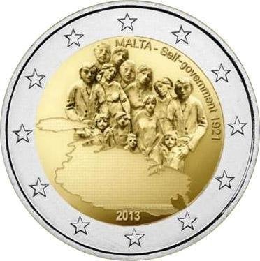 2 Euro Malta 2013 UNC - Invoering nieuwe Grondwet, Verzenden, Malta, 2 euro, Losse munt