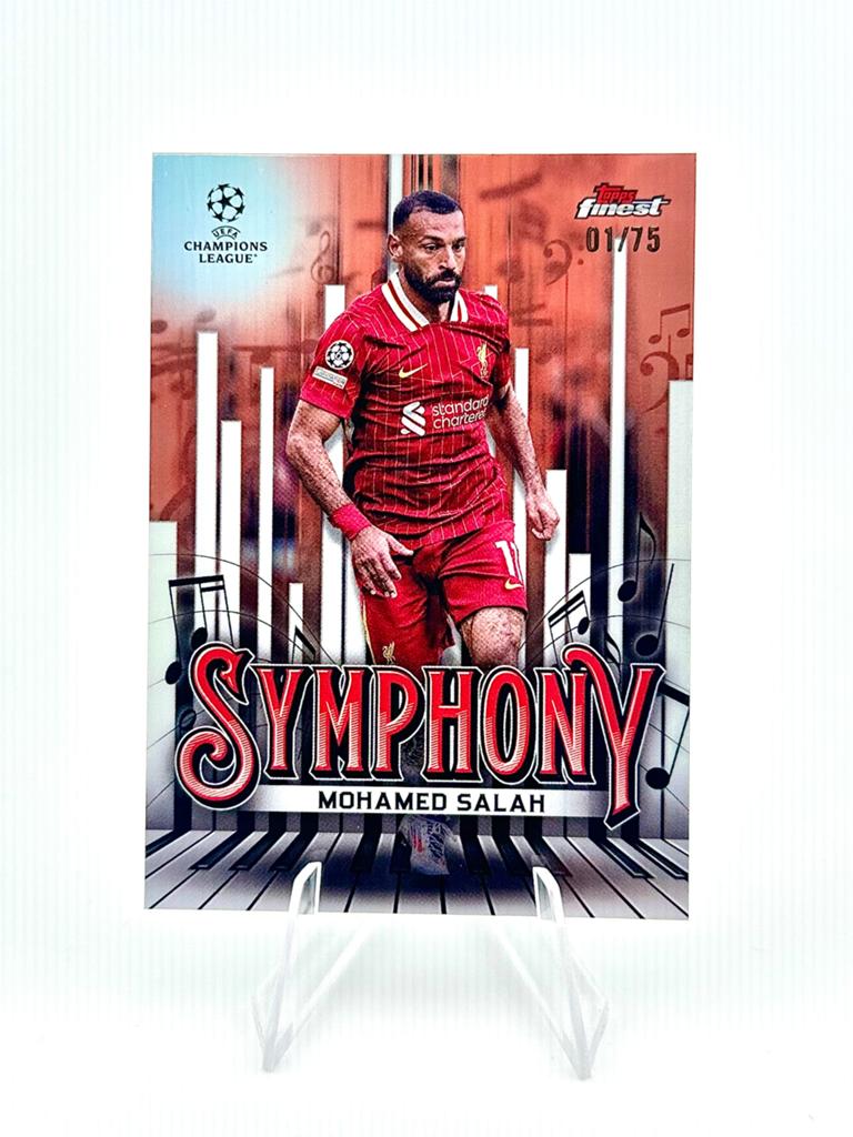 Mohamed Salah 01/75 Symphony Topps Finest FP Liverpool, Ophalen of Verzenden, Zo goed als nieuw, Plaatje