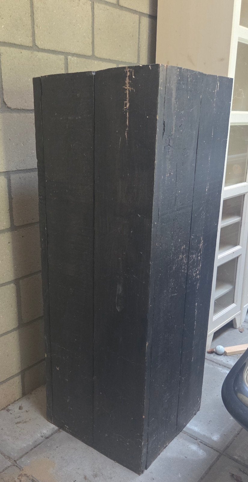 Houten sokkel, Ophalen, Gebruikt