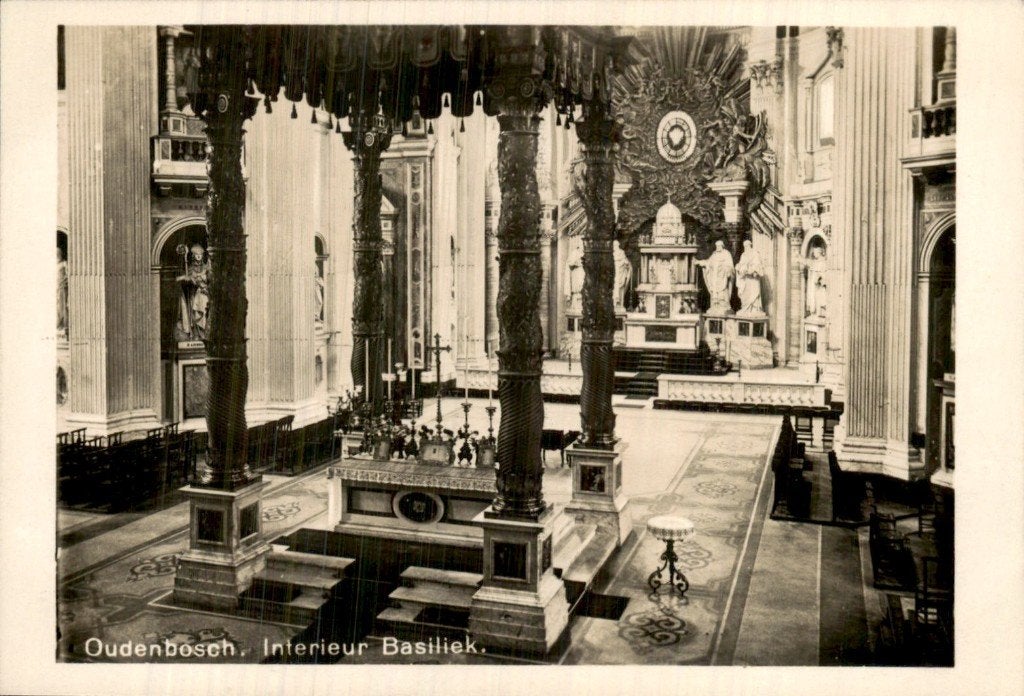 Oudenbosch - Basiliek - Interieur, Ophalen of Verzenden, 1920 tot 1940, Ongelopen, Noord-Brabant