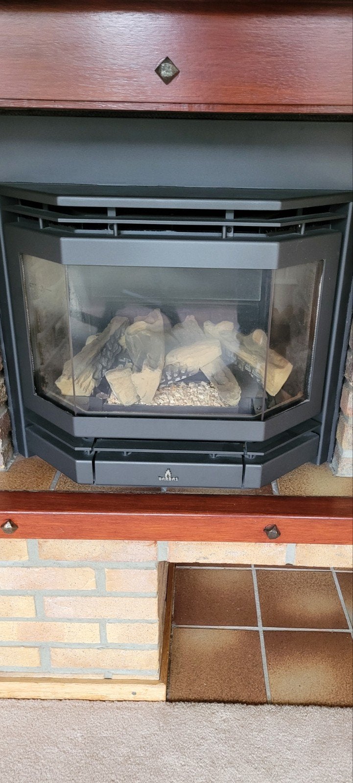 Barbas Saillant 52 Gashaard met afstandsbediening, Huis en Inrichting, Haarden, Ophalen, Gebruikt, Inbouwhaard, Gashaard