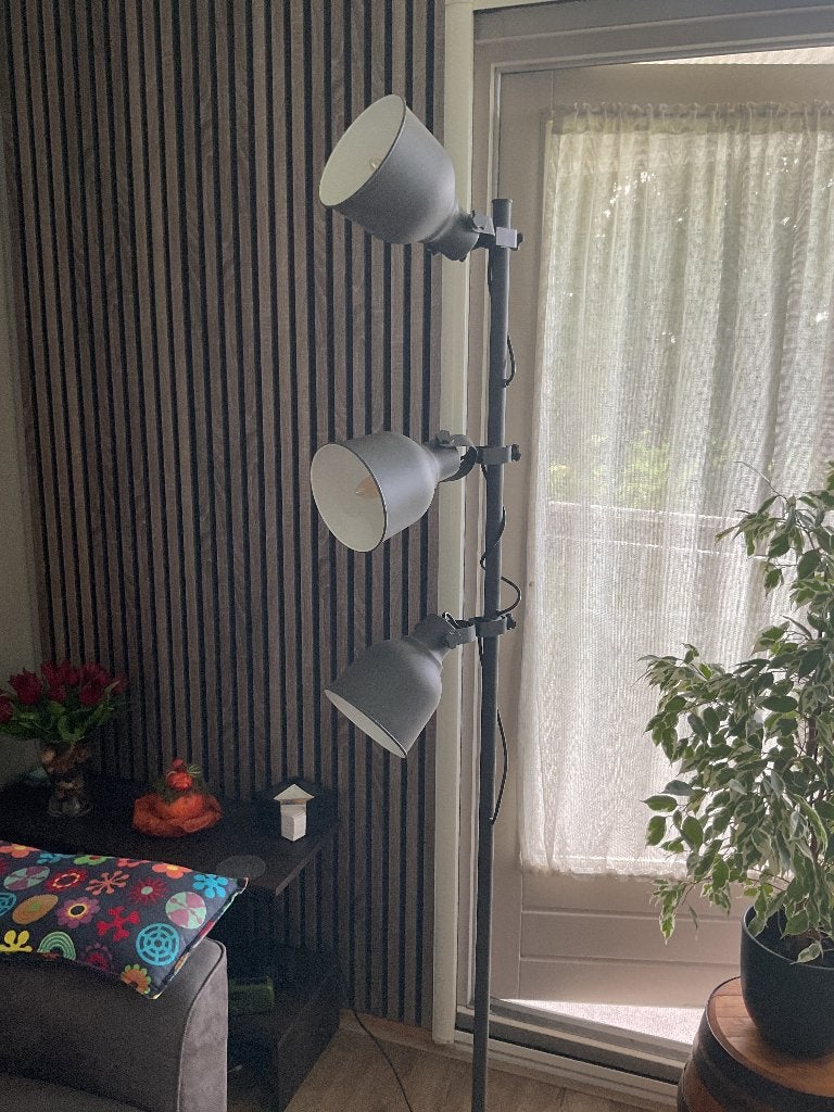 Staande schemerlamp, Ophalen, E14 (klein), Zo goed als nieuw, Metaal