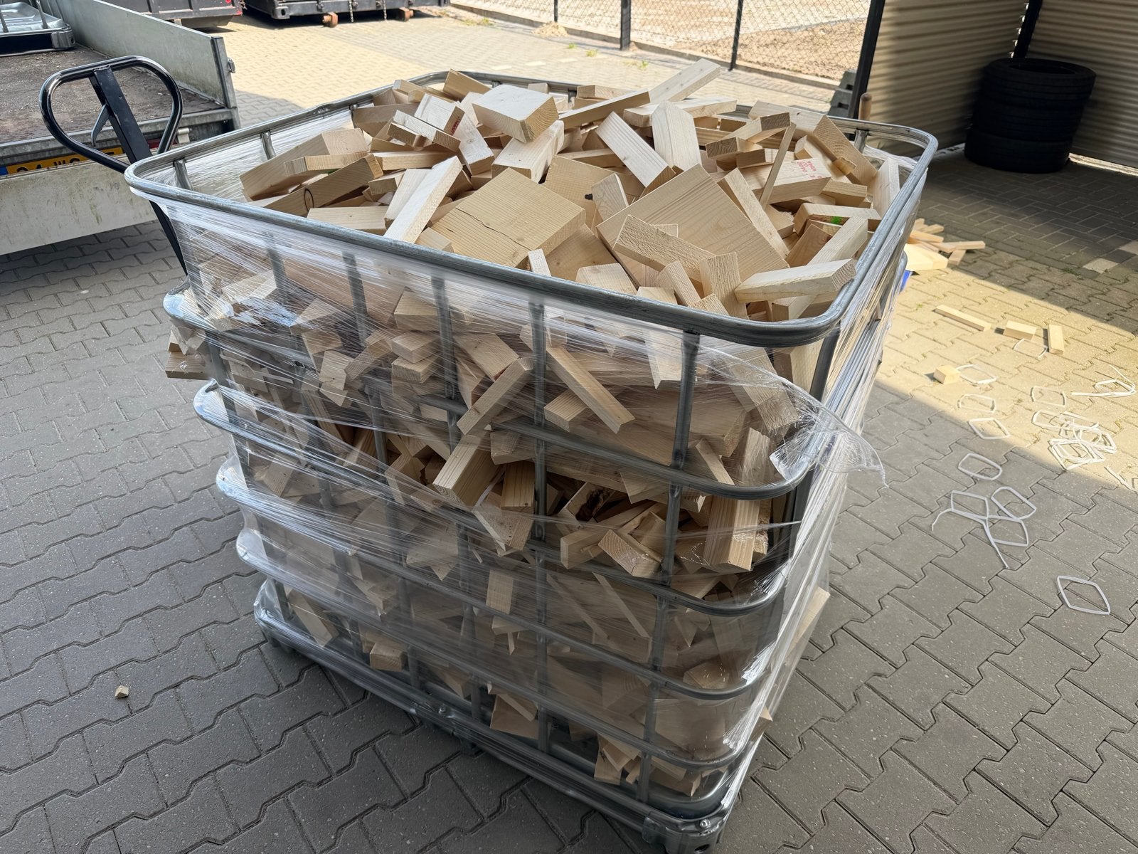 droog open haard hout - direct te gebruiken haardhout kachel, Minder dan 3 m³, Ophalen, Overige houtsoorten, Blokken