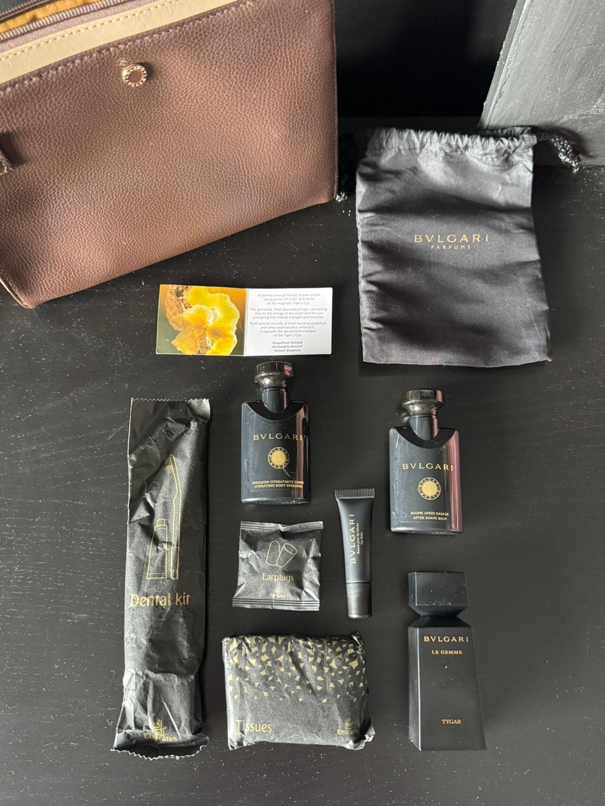 Nieuwe Emirates First Class Amenity Kit Bvlgari Tygar 30ml, Ophalen of Verzenden, Nieuw