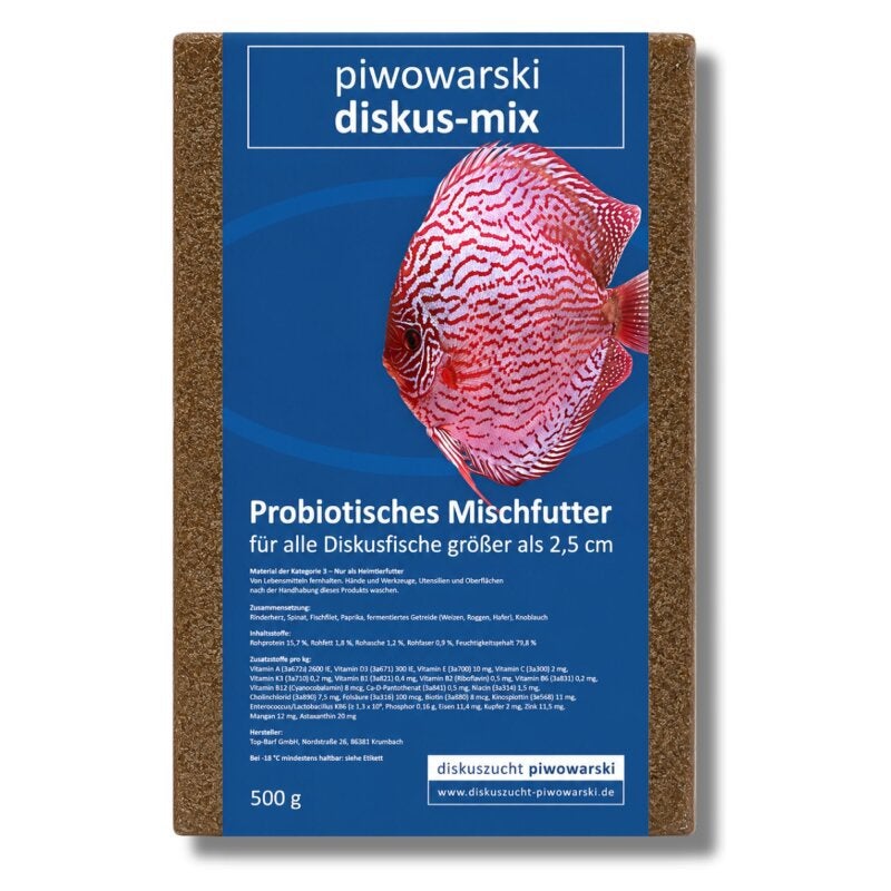 Piwowarksi discus diepvriesvoer 500 gram en granulaat 500gr, Dieren en Toebehoren, Ophalen of Verzenden, Nieuw, Overige typen
