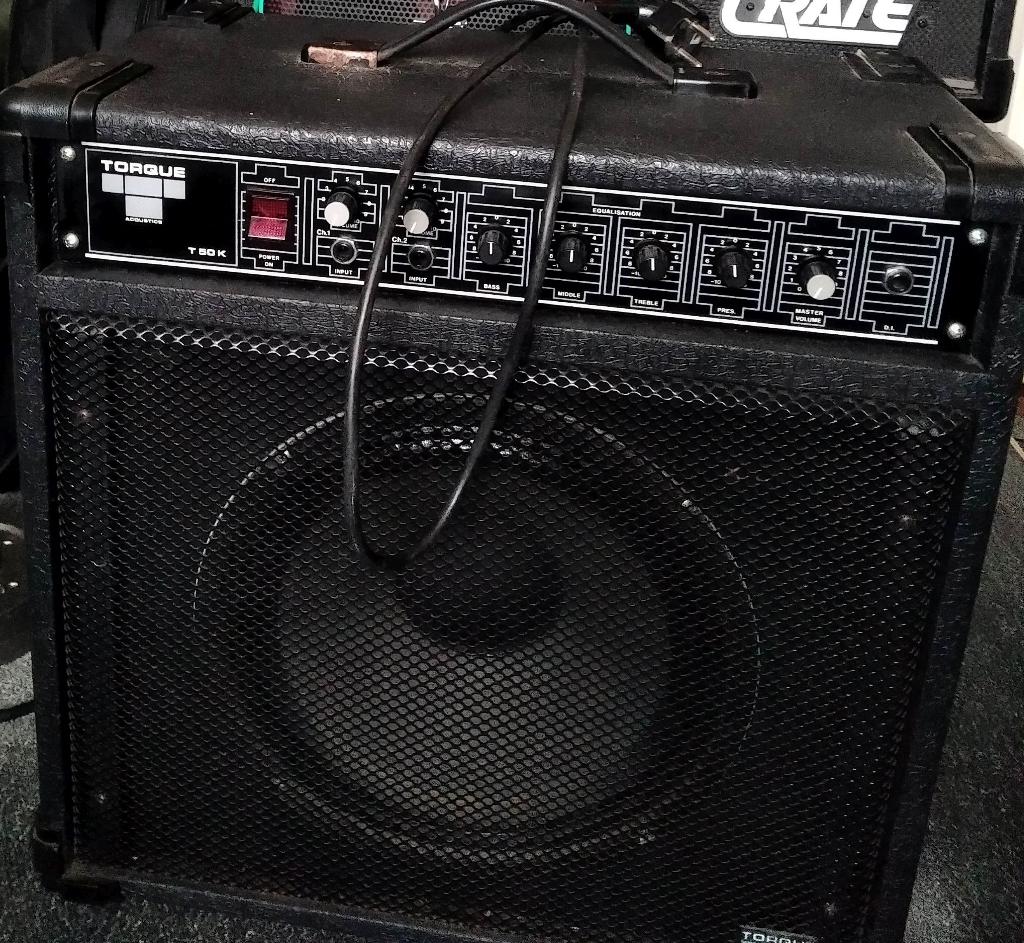 Torque T50 K Multi Channel Versterker Celestion G12 T 75, Muziek en Instrumenten, Ophalen, Zo goed als nieuw, Minder dan 500 watt