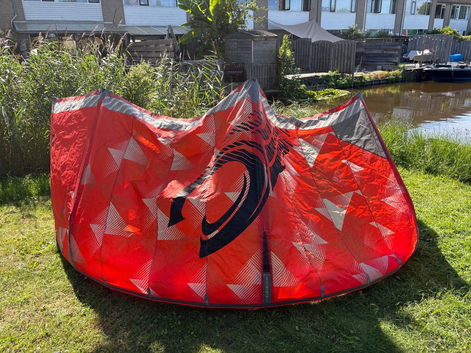 Complete set Cabrinha Switchblade 9 & 12 met Bar en pomp, Ophalen, Gebruikt, Kitesurf-set, 9 m²