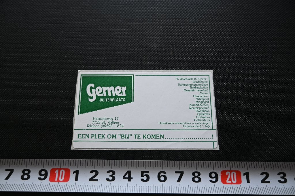 sticker dalfsen gerner buitenplaats haersolteweg 17, Ophalen, Zo goed als nieuw