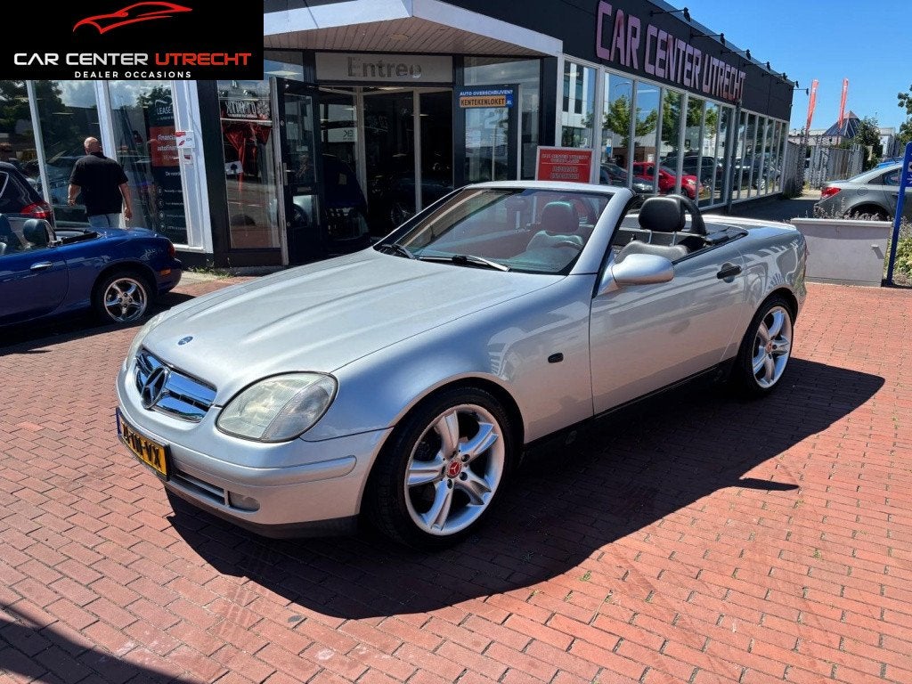 Mercedes-Benz SLK 230 Kompressor leer airco 5bak zeer netjes, Cabriolet, Bedrijf, Handgeschakeld, 2 stoelen