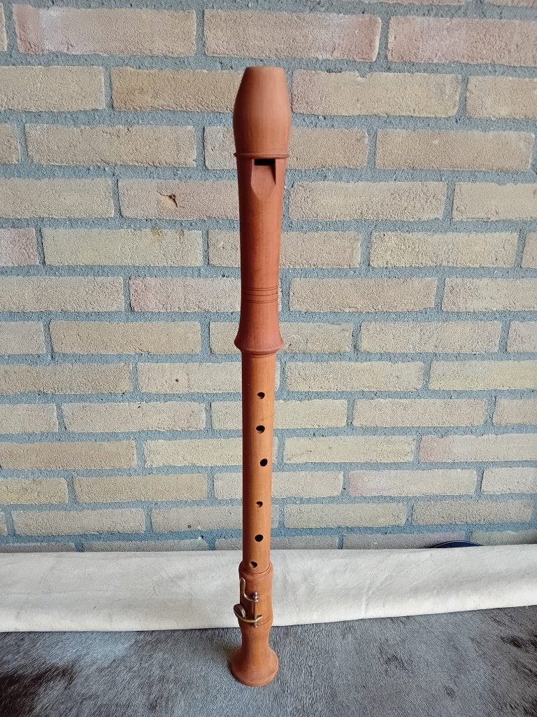 Aura tenor blokfluit in C, Muziek en Instrumenten, Ophalen of Verzenden, Gebruikt, Tenor, Met koffer, hoes of etui