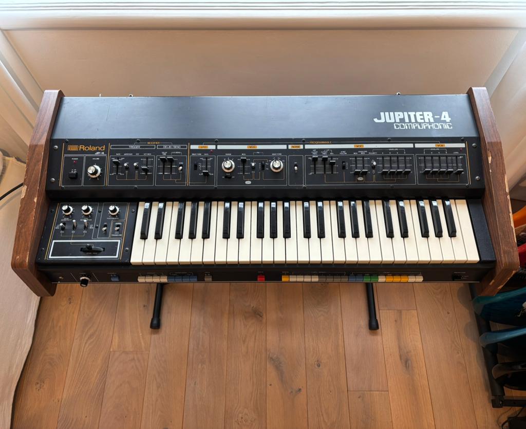 Roland Jupiter 4 met Kenton MIDI Serviced, 49 toetsen, Gebruikt, Roland, Ophalen of Verzenden