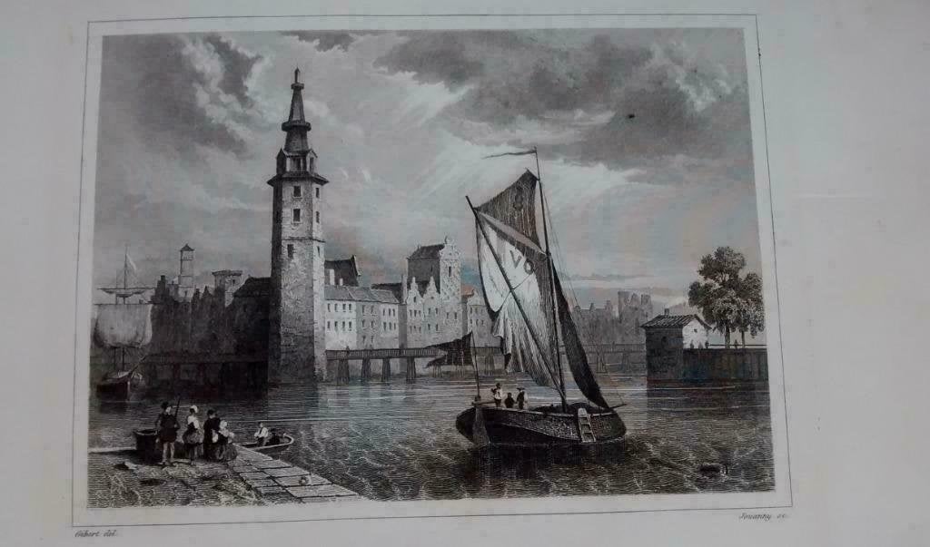 23 / Amsterdam Kopergravure 18e Eeuw, Antiek en Kunst, Kunst | Etsen en Gravures, Ophalen of Verzenden