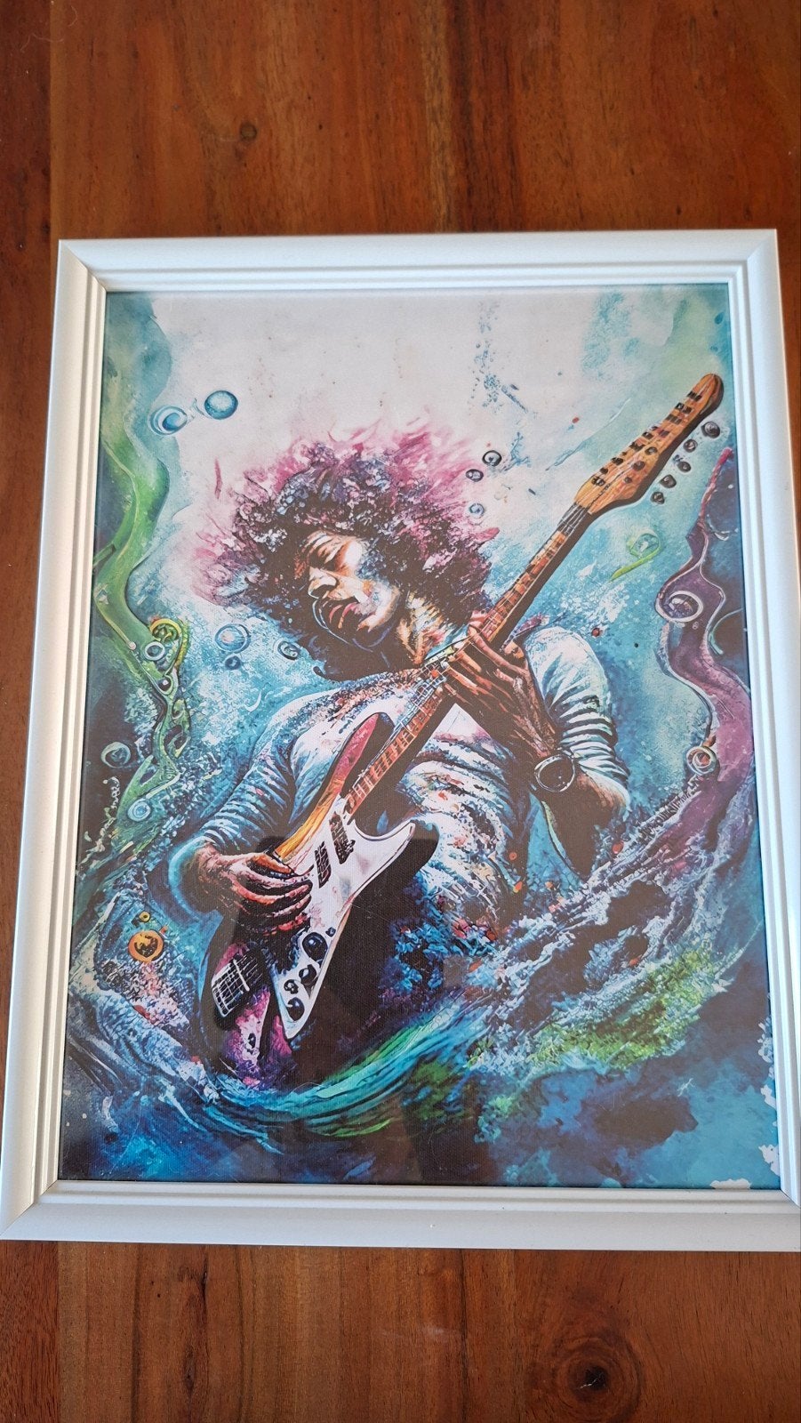 Jimi Hendrix Poster - Ingelijst, Ophalen, 50 – 75, Zo goed als nieuw, Foto of Poster