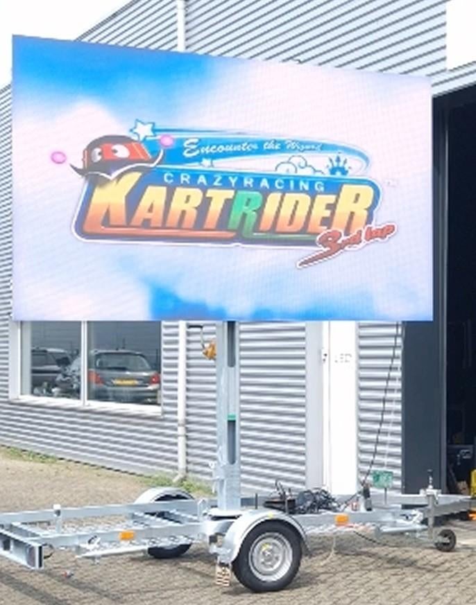 led scherm op aanhanger te huur - verhuur p3.91, Ophalen, Zo goed als nieuw, Overige