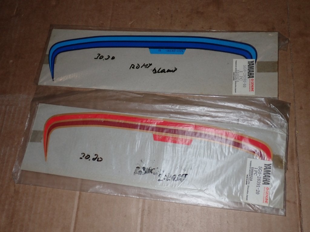 Yamaha RD50MX RD80MX Stuurkuip Sticker OEM NOS, Verzenden