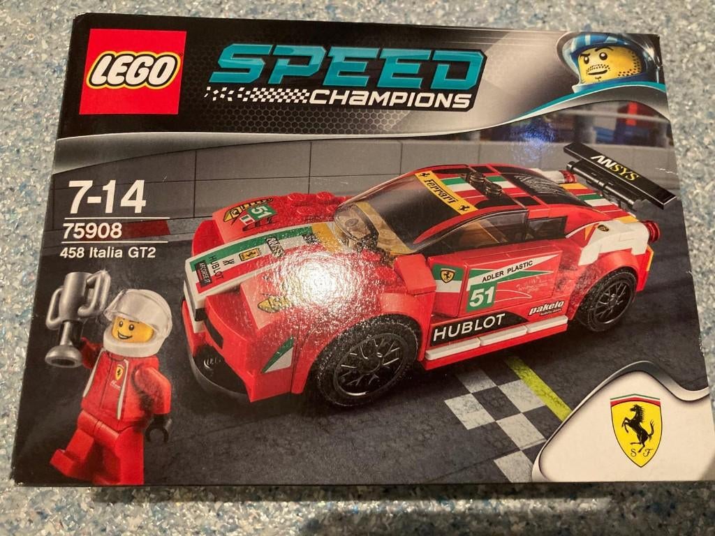 Lego Speed Champions 458 Italia GT2 75908, Lego, Nieuw, Complete set, Ongeopend/sealed
