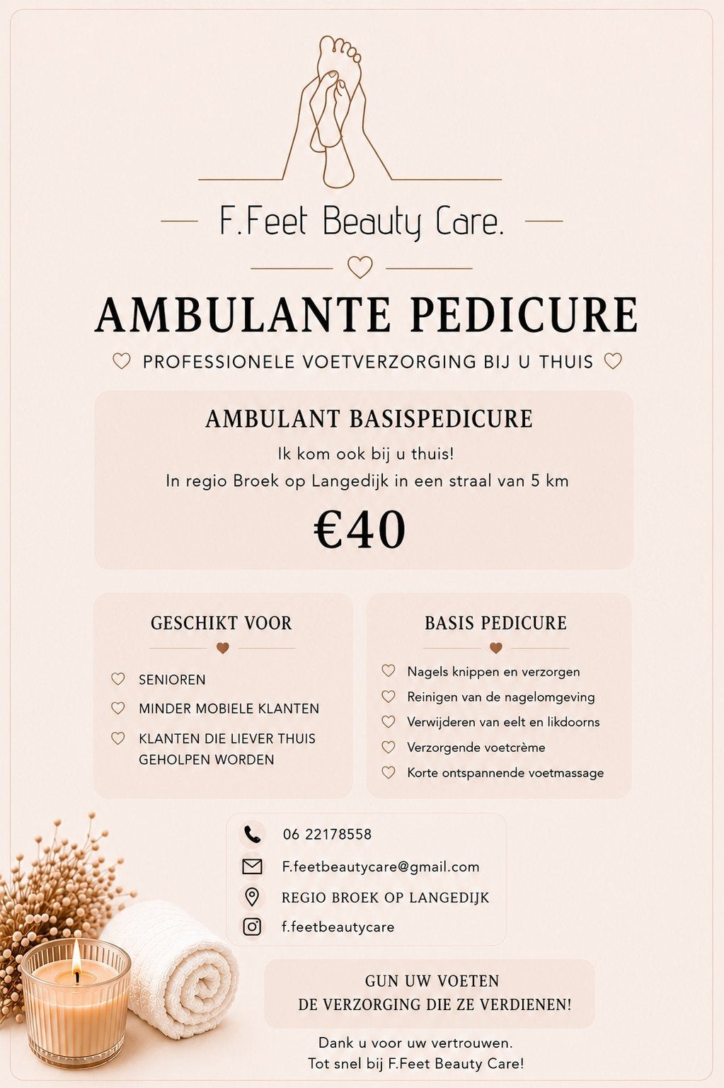 Ambulant pedicure, Overige niveaus, Starter, Overige vormen