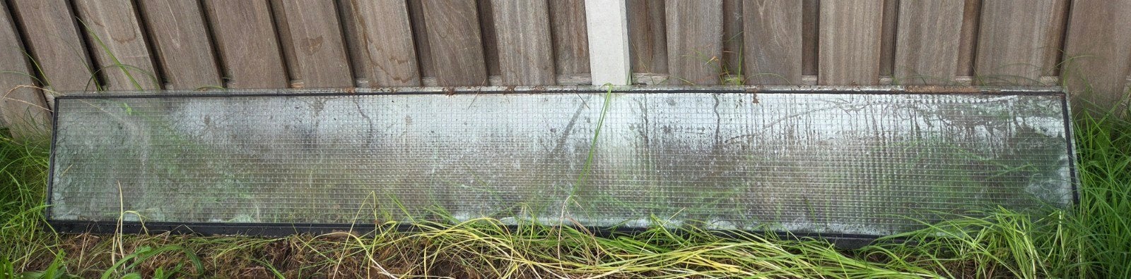 Grote glasplaat met draad/veiligheidsglas, Ophalen, Gebruikt, Minder dan 80 cm, Glasplaat