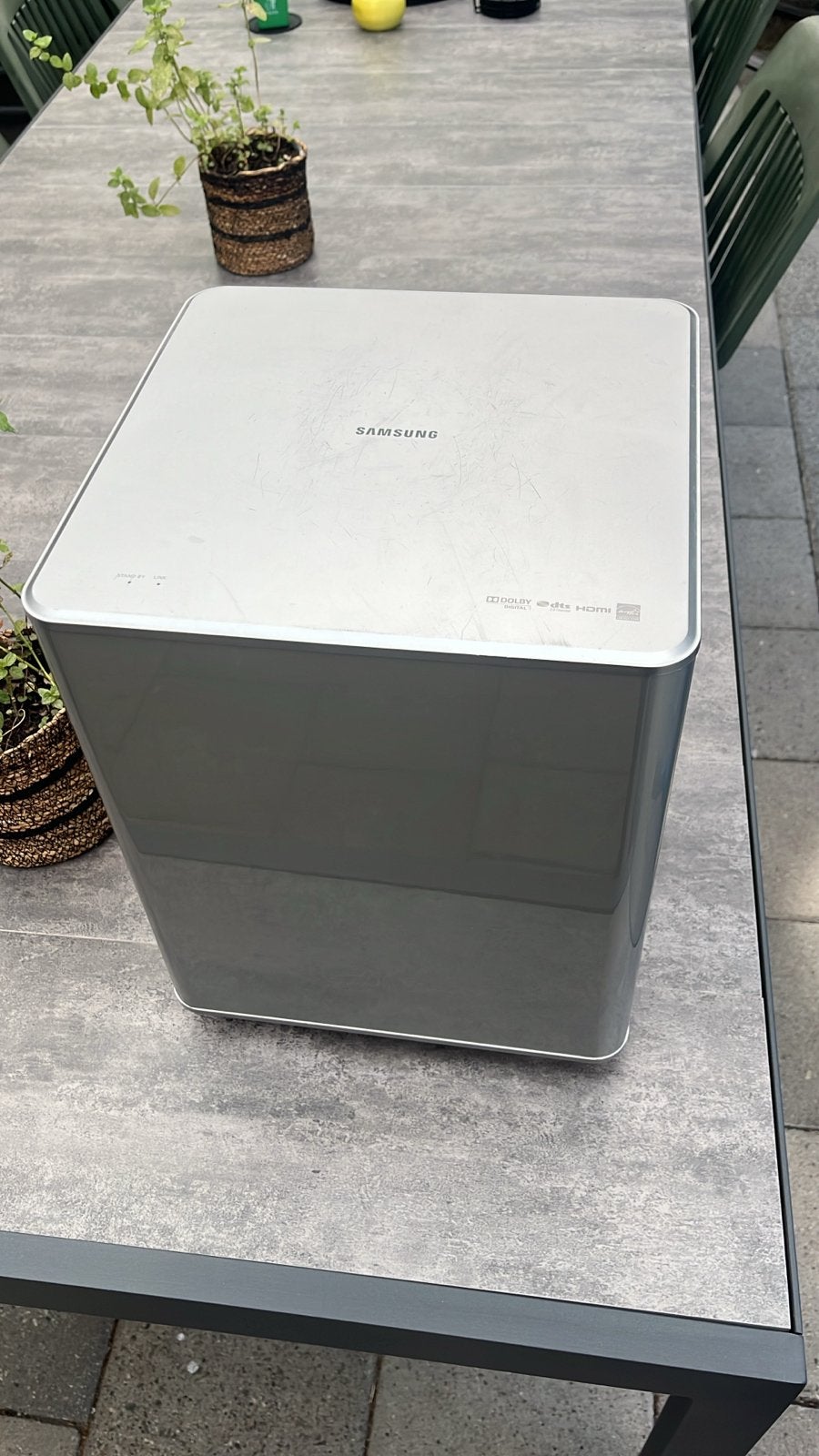 Samsung PS-WF551 Subwoofer - Draadloos en Krachtig, Ophalen, Gebruikt, Subwoofer, Geschikt voor surround/home cinema