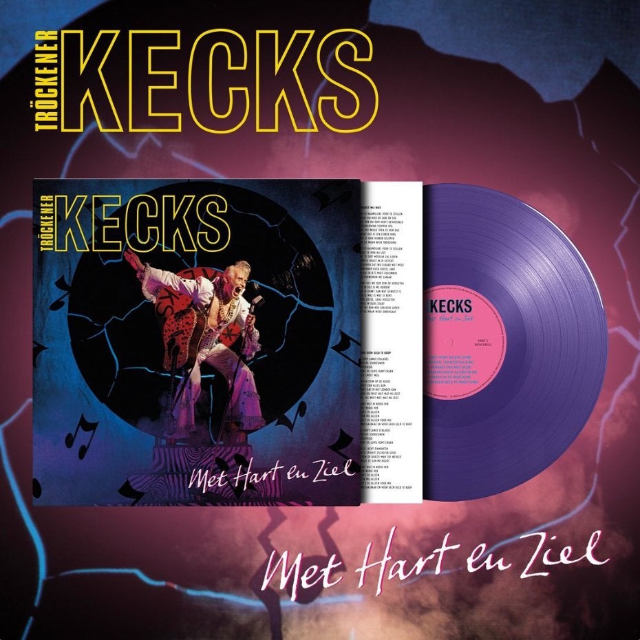 Vinyl LP Trockener Kecks Met Hart En Ziel PAARS Vinyl NIEUW, LP, Colored vinyl, Ophalen of Verzenden, Pop