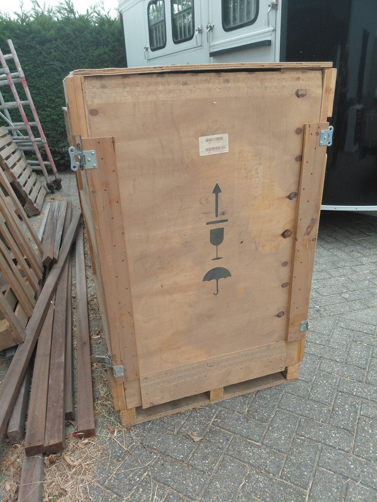 Stevige houten transportkist / paardenkast, Ophalen, Gebruikt, 100 cm of meer, 60 cm of meer