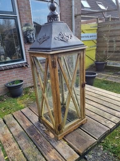 buiten lantaarn, Gebruikt, Staande lamp, Ophalen of Verzenden, Netvoeding