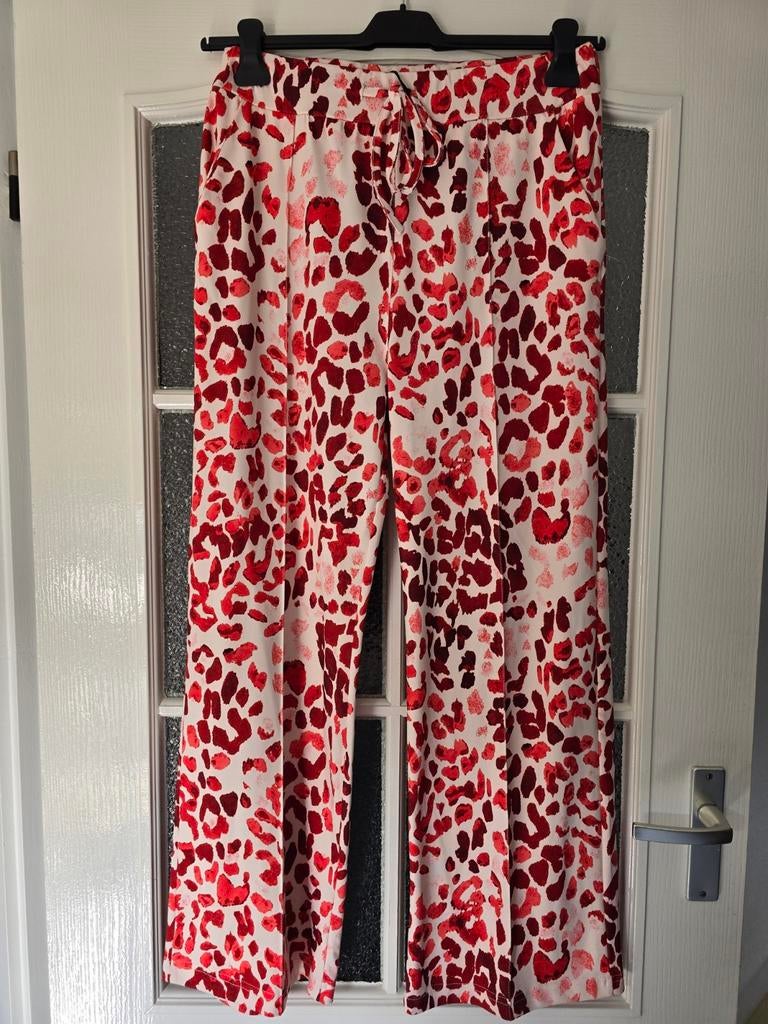 Wide leg teavel rood 40 42 44, Kleding | Dames, Maat 42/44 (L), Nieuw, Ophalen of Verzenden, Lang