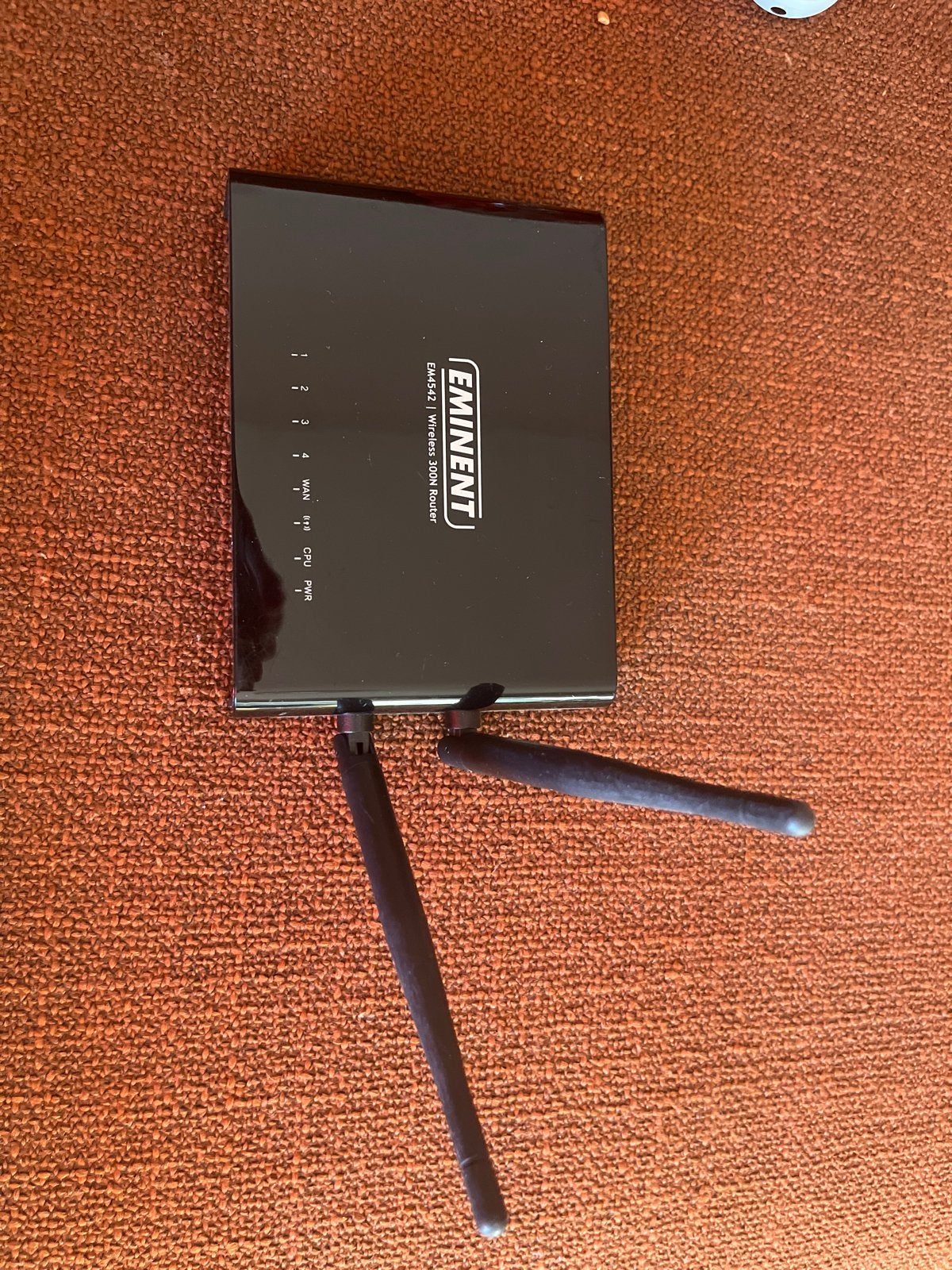 Eminent EM4542 Wireless 300N Router Zwart, Ophalen of Verzenden, Gebruikt, Router