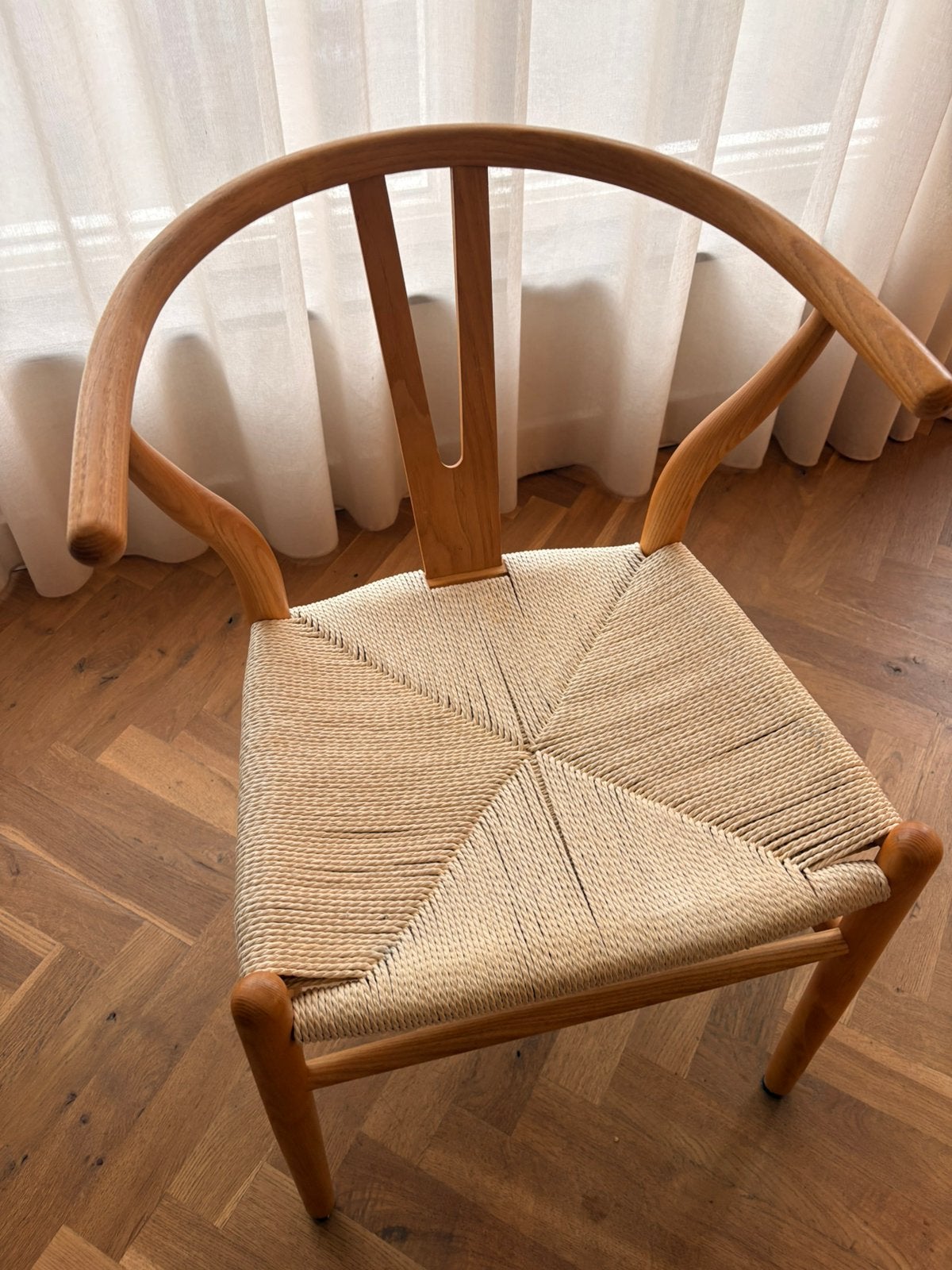 Eetkamerstoelen 6 stuks, Ophalen, Gebruikt, Overige kleuren, Wishbone