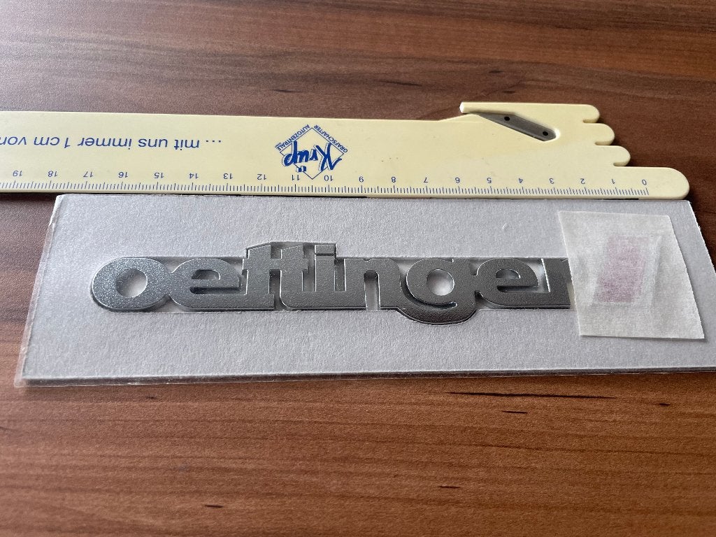 Oettinger Kofferbak embleem, Ophalen of Verzenden