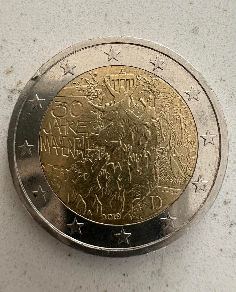 Duitse herdenkingsmunt van 2 euro uit 2019., Postzegels en Munten, Ophalen, Duitsland, 2 euro