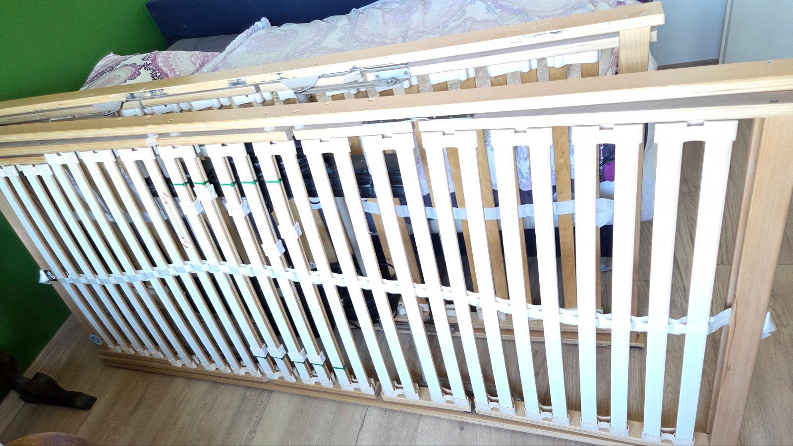 2 Lattenbodem met allebei een werkende motor, Huis en Inrichting, Slaapkamer | Matrassen en Bedbodems, Ophalen, Eenpersoons, 90 cm