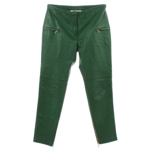 By Malene Birger groene lederen leren broek, maat 38 M, Maat 38/40 (M), Ophalen of Verzenden, Gedragen, Groen