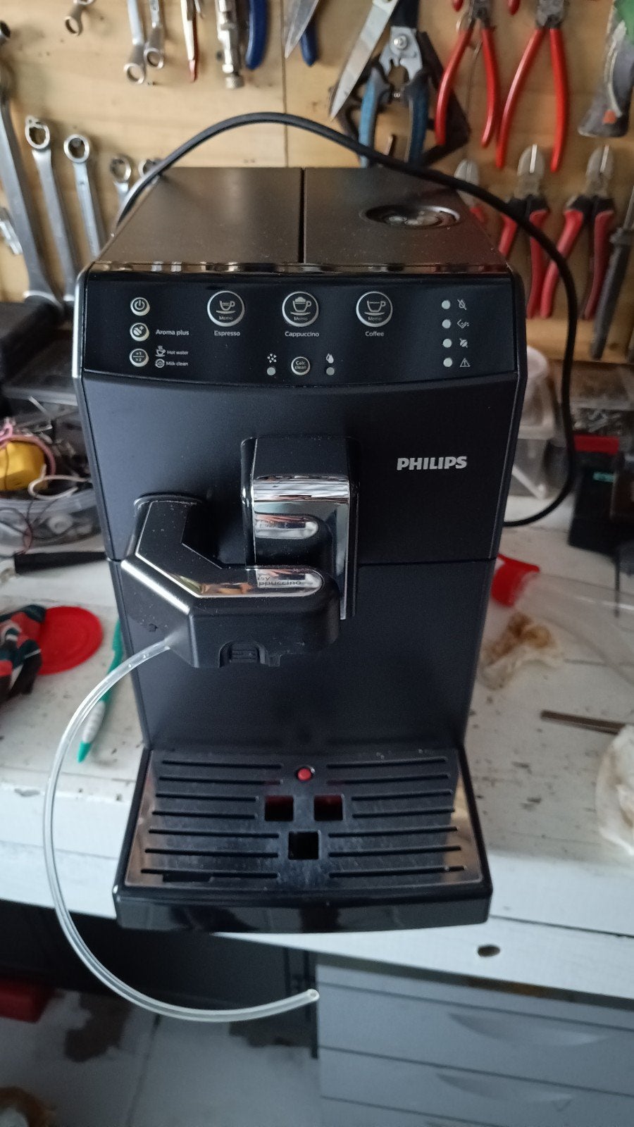Philips Koffieautomaat - Espresso, Cappuccino, Koffie, Gebruikt, Koffiemachine, Afneembaar waterreservoir, Koffiebonen