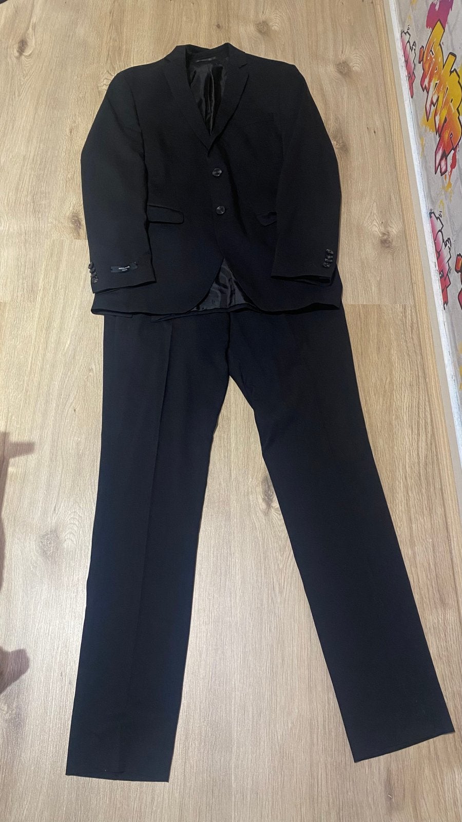 Pak Jack&Jones, Kleding | Heren, Kostuums en Colberts, Ophalen of Verzenden, Zo goed als nieuw, Maat 46 (S) of kleiner, Zwart