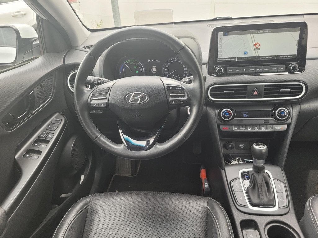 Hyundai Kona 1.6 GDI HEV Premium | Dealer Onderhouden | Full, Auto's, Hyundai, Gebruikt, Wit, Origineel Nederlands, SUV of Terreinwagen