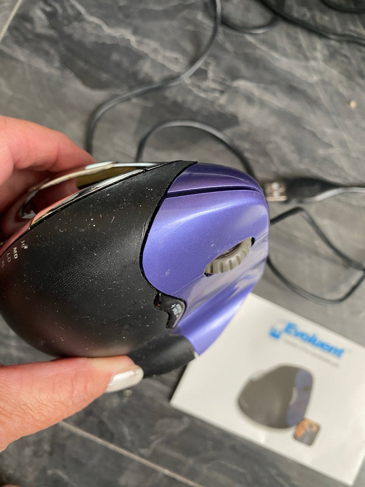 Evoluent VerticalMouse 4 Small - Ergonomische Bedrade Muis, Rechtshandig, Muis, Gebruikt, Ergonomisch
