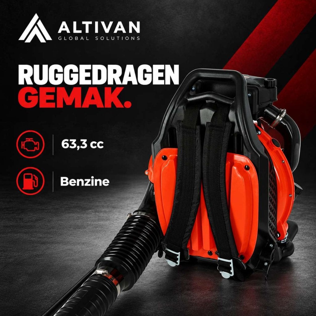 Altivan Benzine bladblazer 63,3 cc rugmodel, Tuin en Terras, Benzine, Altivan, Ophalen, Roodmus 280