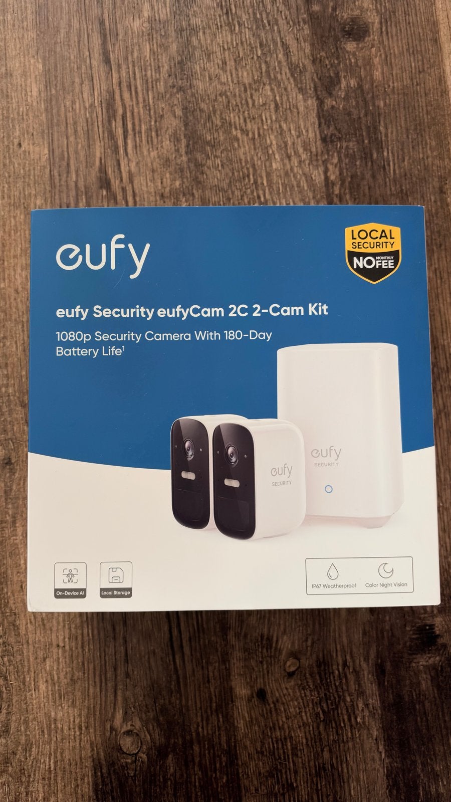Eufy Security set: Homebase 2, 2c & 2c Pro camera, Audio, Tv en Foto, Ophalen of Verzenden, Zo goed als nieuw, Buitencamera