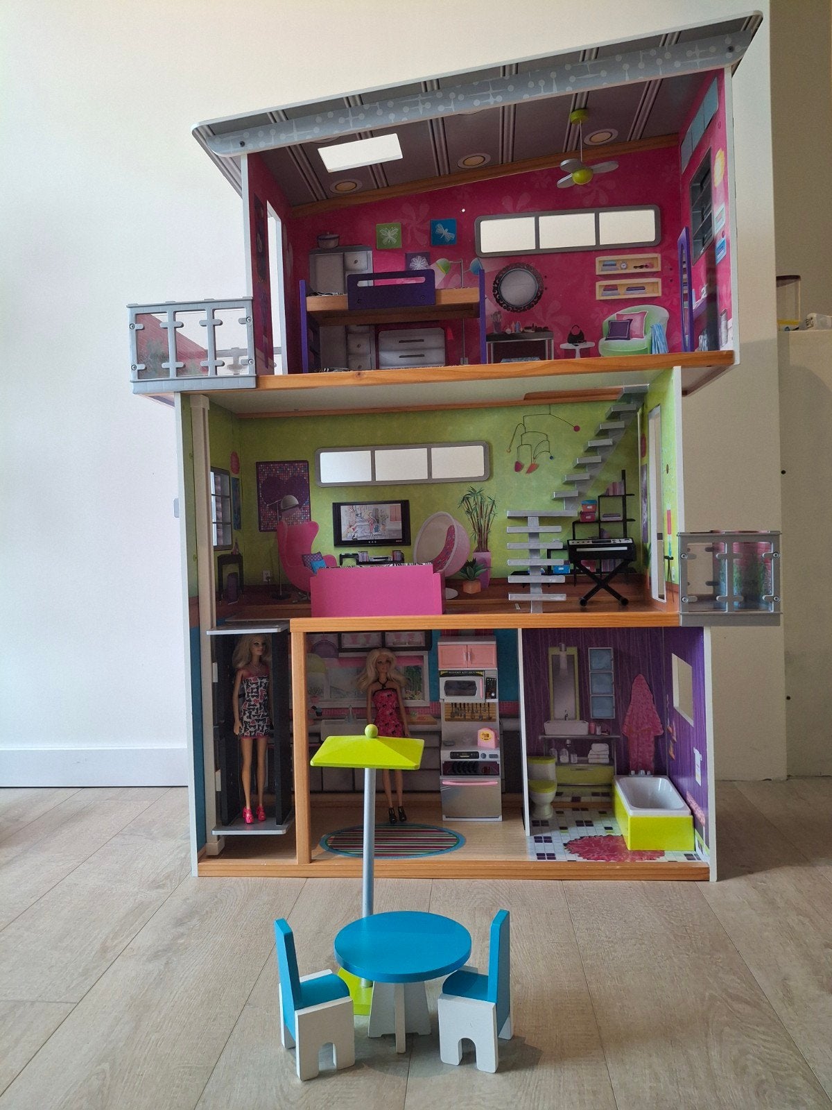 Barbiehuis met meubels, Ophalen, Gebruikt, Toebehoren