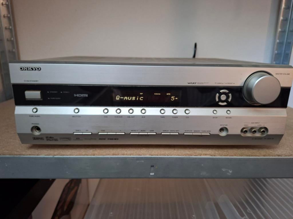 Onkyo TX-SR576 AV receiver met afstandsbediening, Ophalen of Verzenden, 120 watt of meer, Onkyo