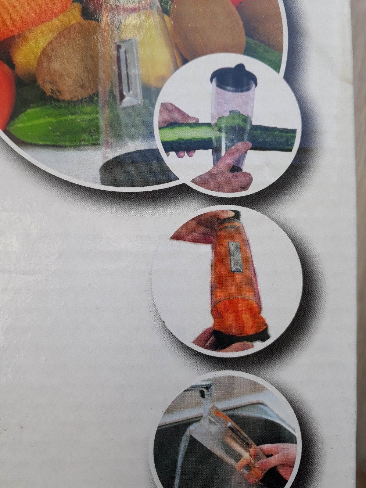 Groentesnijder en Spiraalsnijder - Nieuw in verpakking, Nieuw, Ophalen of Verzenden, Vaatwasserbestendig, Minder dan 1 liter