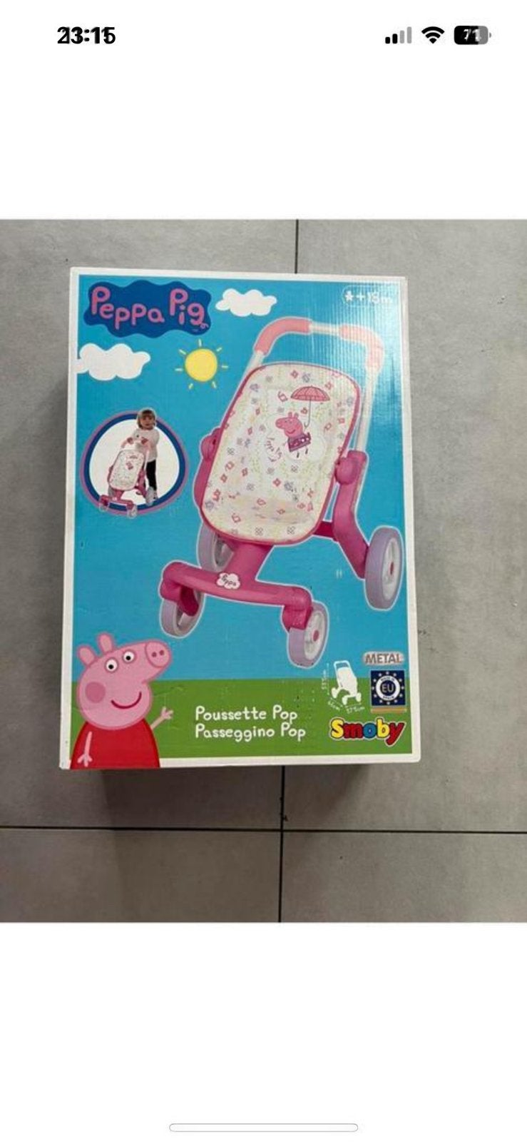Peppa pig poppenwagen, Kinderen en Baby's, Ophalen of Verzenden, Nieuw