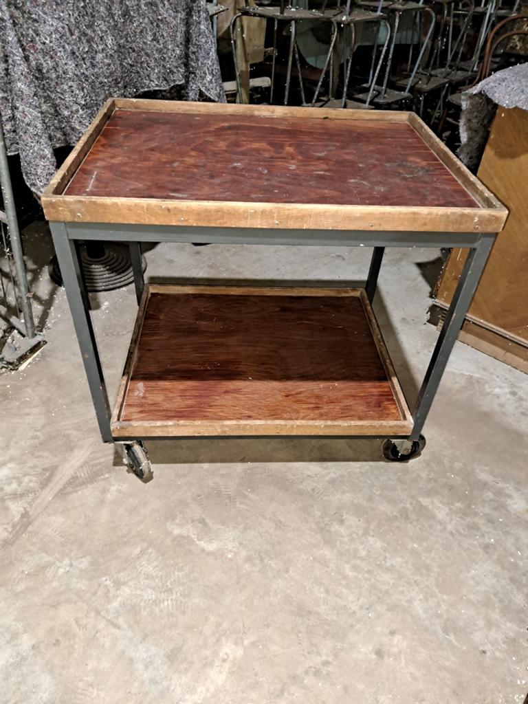 Kar karren fabriekskar trolley decoratie, Antiek en Kunst, Ophalen