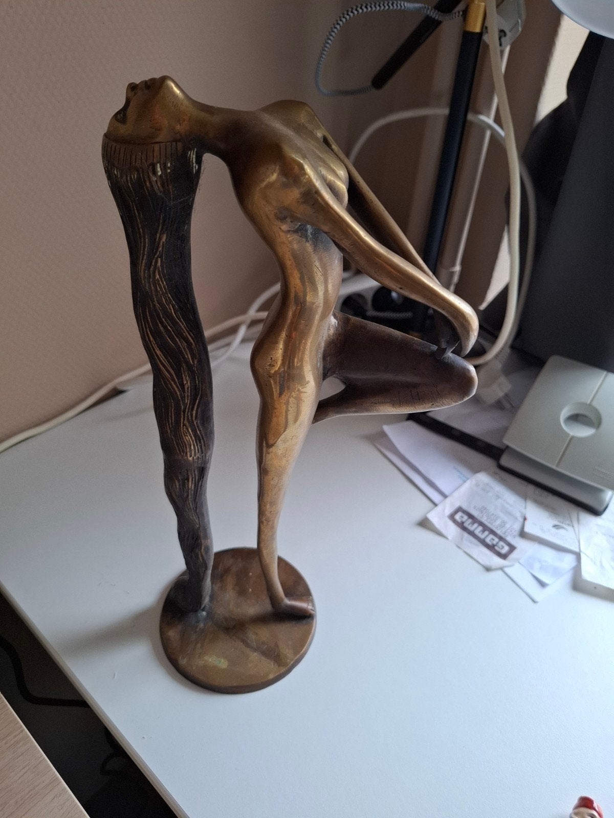 Bronzen beeld van dansende vrouw, Ophalen of Verzenden
