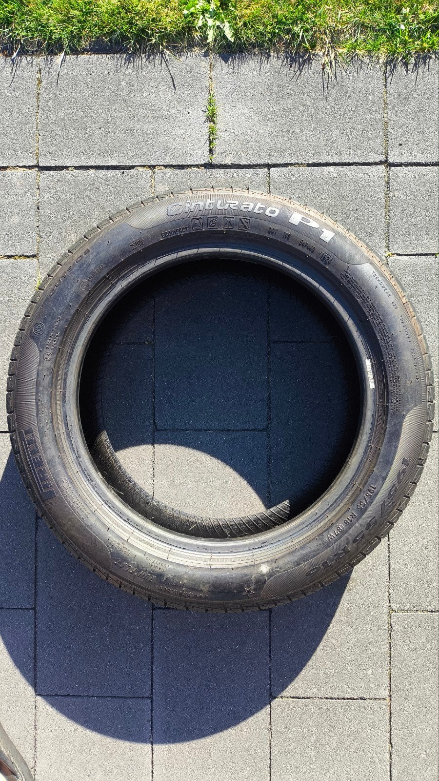Pirelli Cinturato P1 Run Flat zomerband 195/55 R16 87W, Auto-onderdelen, Ophalen, Gebruikt, 16 inch, Band(en)