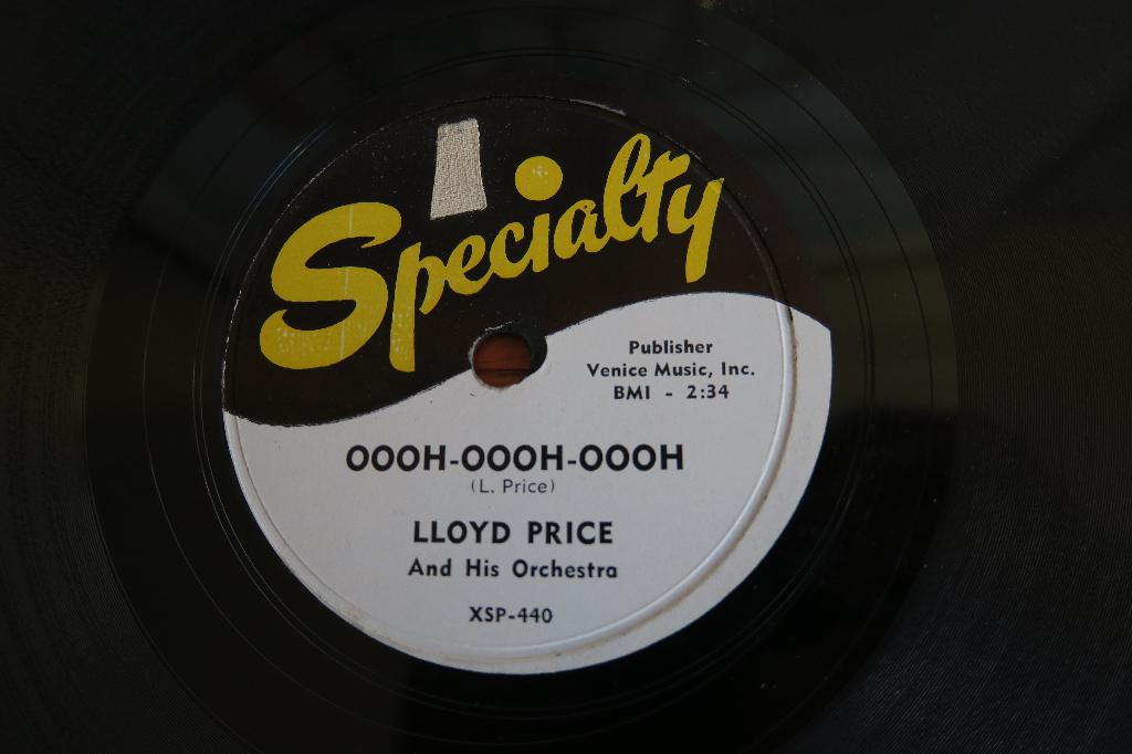 Lloyd Price Oooh-Oooh-Oooh 78rpm 78 toeren jukebox rock-ola, Gebruikt, 10 inch, Voor 1960, Ophalen of Verzenden