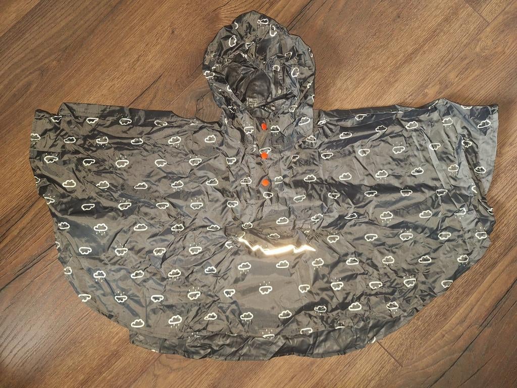 Hema kinder regenponcho grijs met reflectie maat 86-104, Ophalen of Verzenden, Nieuw, Regenponcho, Kinderen